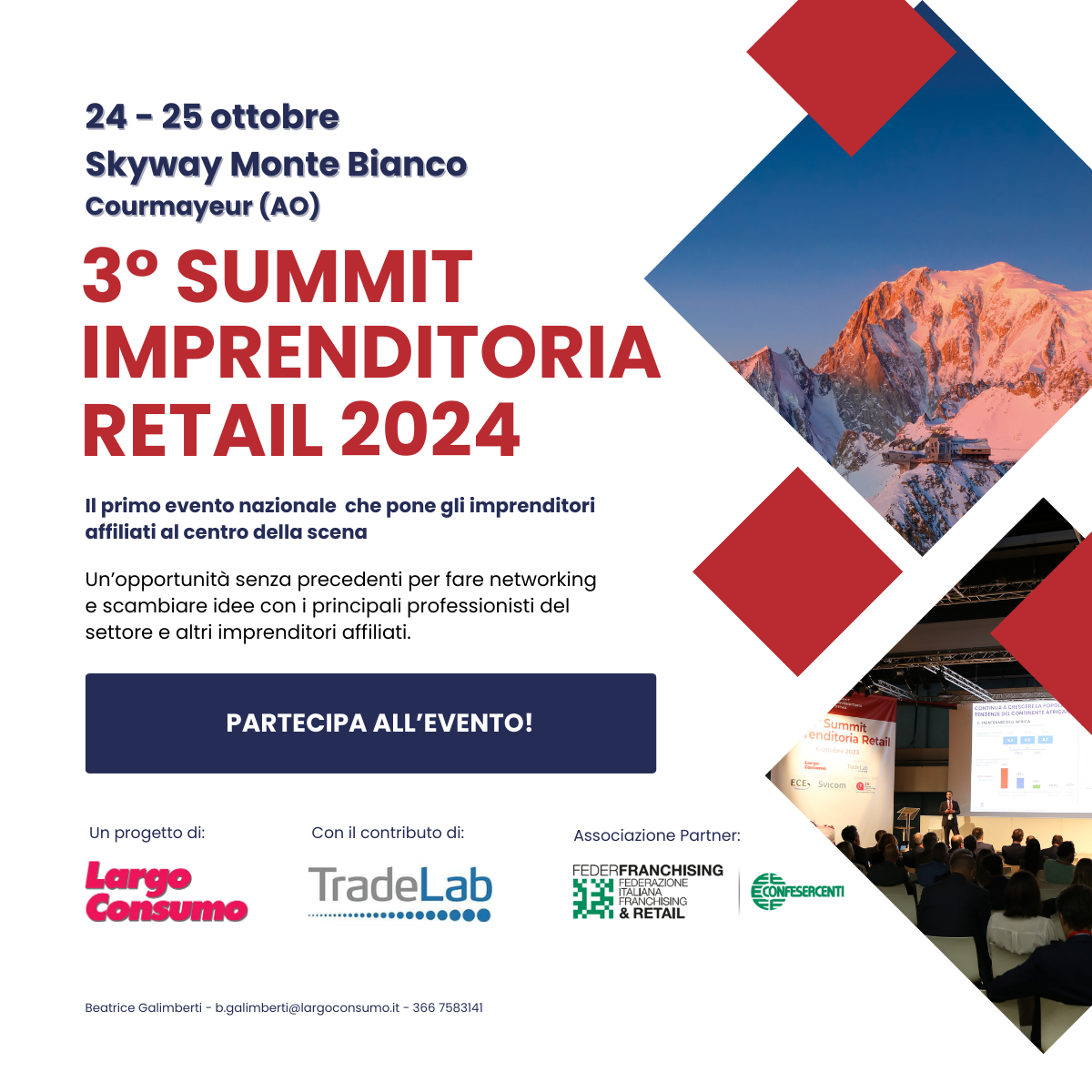 Federfranchising al 3° Summit Imprenditoria Retail